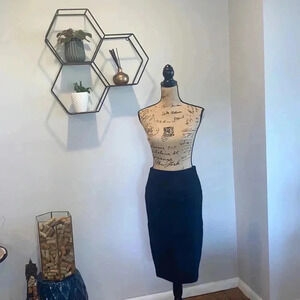 1. State Mixed Media Pencil Skirt